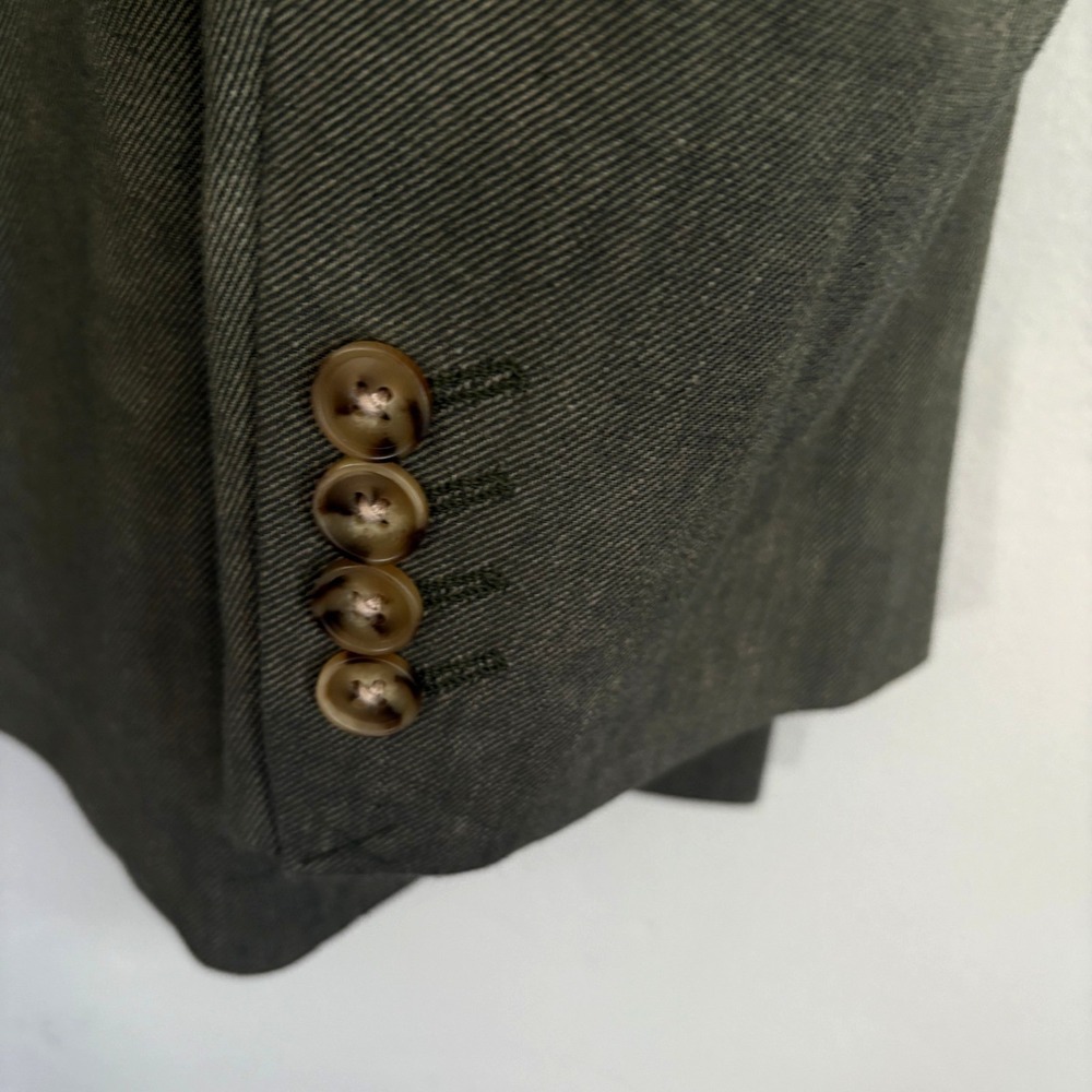 Johnny Bigg Jacob Linen Blend Blazer Sport Coat Men Size 48 Green 2 Button New - Picture 14 of 15